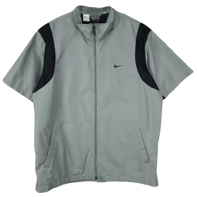[BUNJANG] Nike Swoosh Embroidered Short Sleeve Shorts Windbreaker Set / 나이키 스우시 자수 반팔 반바지 바람막이 셋업 세트 M20538