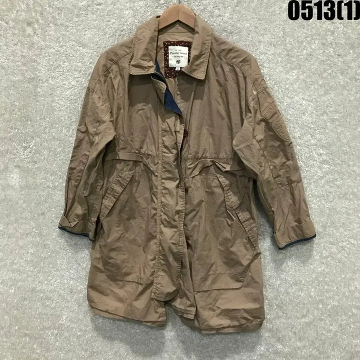 [BUNJANG] Thursday Island Khaki Cotton Field Jacket (Size S) / Thursday Island 카키색 야상 코트 s