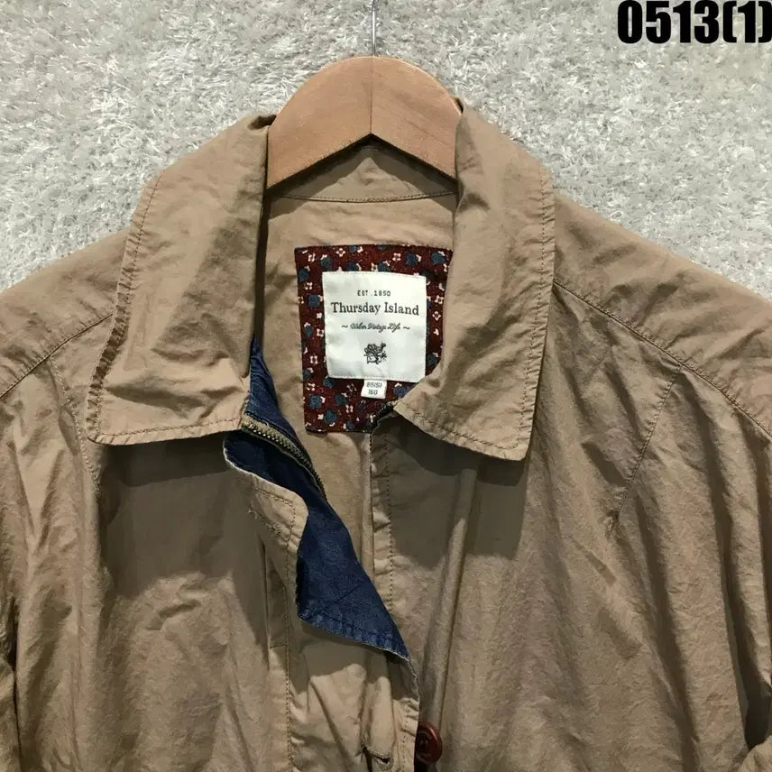 [BUNJANG] Thursday Island Khaki Cotton Field Jacket (Size S) / Thursday Island 카키색 야상 코트 s