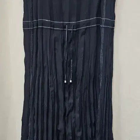 [BUNJANG] Blue Pepe Pleated String Long Dress Size 66 / 블루페페 플리츠 끈 원피스 66