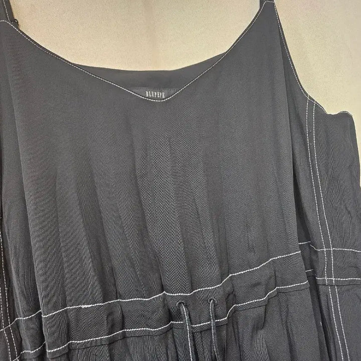 [BUNJANG] Blue Pepe Pleated String Long Dress Size 66 / 블루페페 플리츠 끈 원피스 66