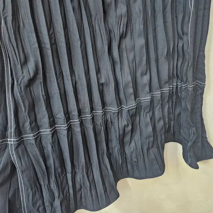 [BUNJANG] Blue Pepe Pleated String Long Dress Size 66 / 블루페페 플리츠 끈 원피스 66
