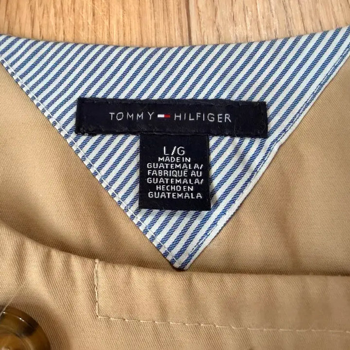 [BUNJANG] Tommy Hilfiger Cropped Double-Button Blazer Beige / 타미힐피거 크롭자켓