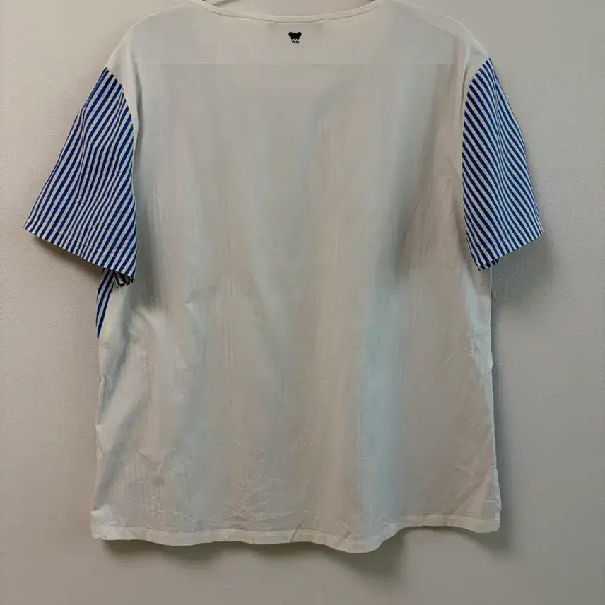 [BUNJANG] Weekend Max Mara Striped Short Sleeve Blouse / WEEKEND MaxMara 스트라이프 반팔 블라우스