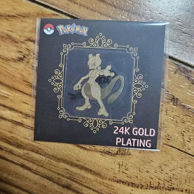 [SOLD OUT] 포켓몬 뮤츠 24K 금도금 스티커