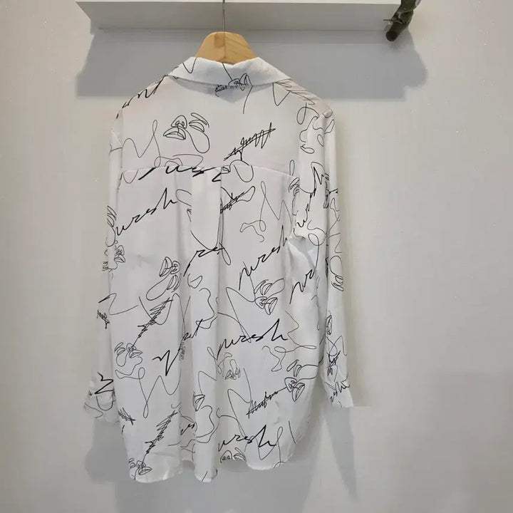[BUNJANG] Clover Drawing Pattern Shirt / (새상품) 클로버 드로잉 패턴 셔츠 66까지 추천
