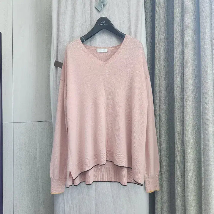 [BUNJANG] Time Cashmere Knit Pink / 타임 연핑크 캐시미어 니트