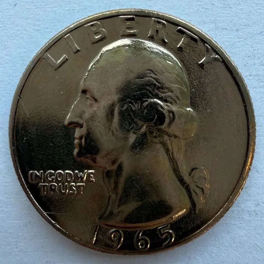 [BUNJANG] 1965 USA Quarter Dollar Coin / 1965년 미국 쿼터달러 동전 S2874