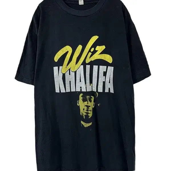 [BUNJANG] Wiz Khalifa Music T-Shirt / [L] WIZ KHALIFA 위즈 칼리파 뮤직 반팔티