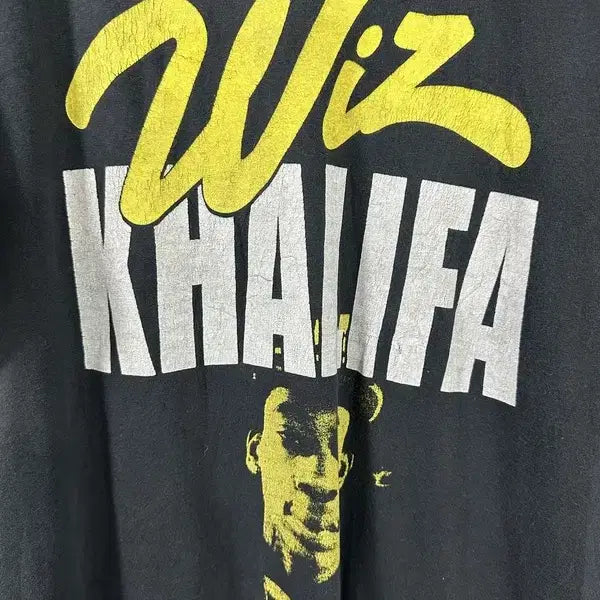 [BUNJANG] Wiz Khalifa Music T-Shirt / [L] WIZ KHALIFA 위즈 칼리파 뮤직 반팔티