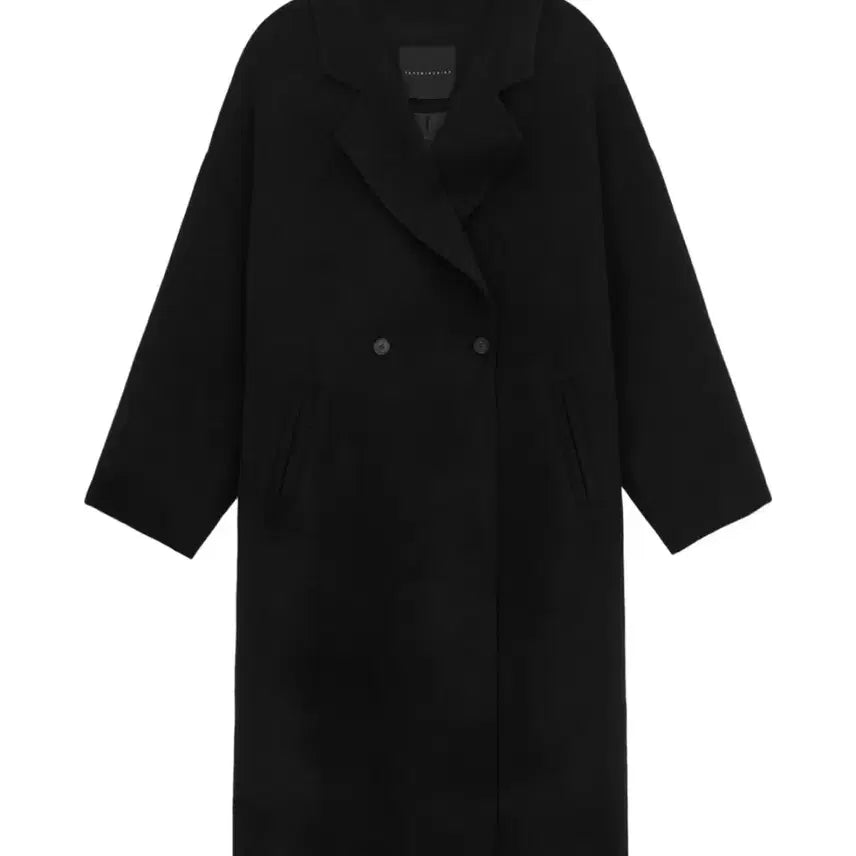 [BUNJANG] Triming Bird Wide Long Coat Black / 트리밍버드 와이드 롱코트 블랙 1