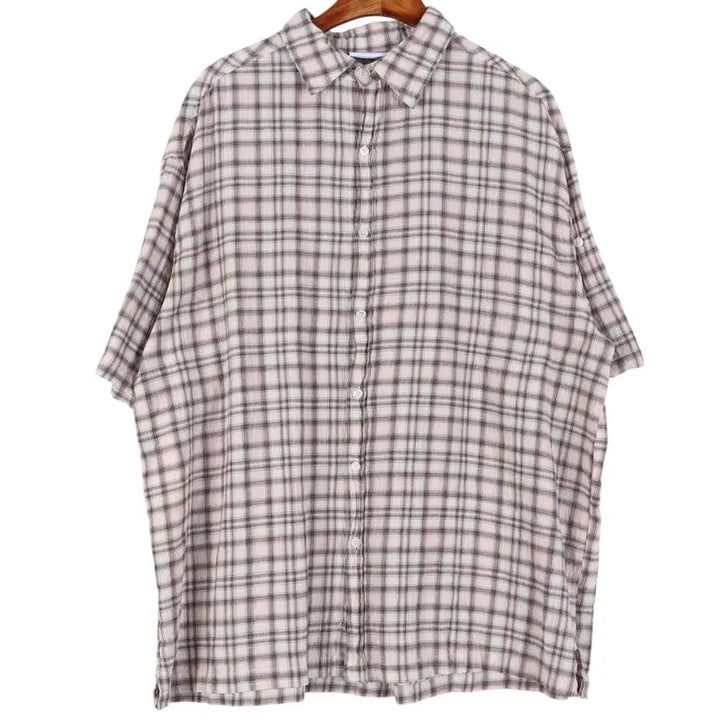 [BUNJANG] Good Life Works Checked Short Sleeve Check Shirt (L) / 굿라이프워크 GOOD LIFE WORKS 체크 반팔 셔츠 L / k45