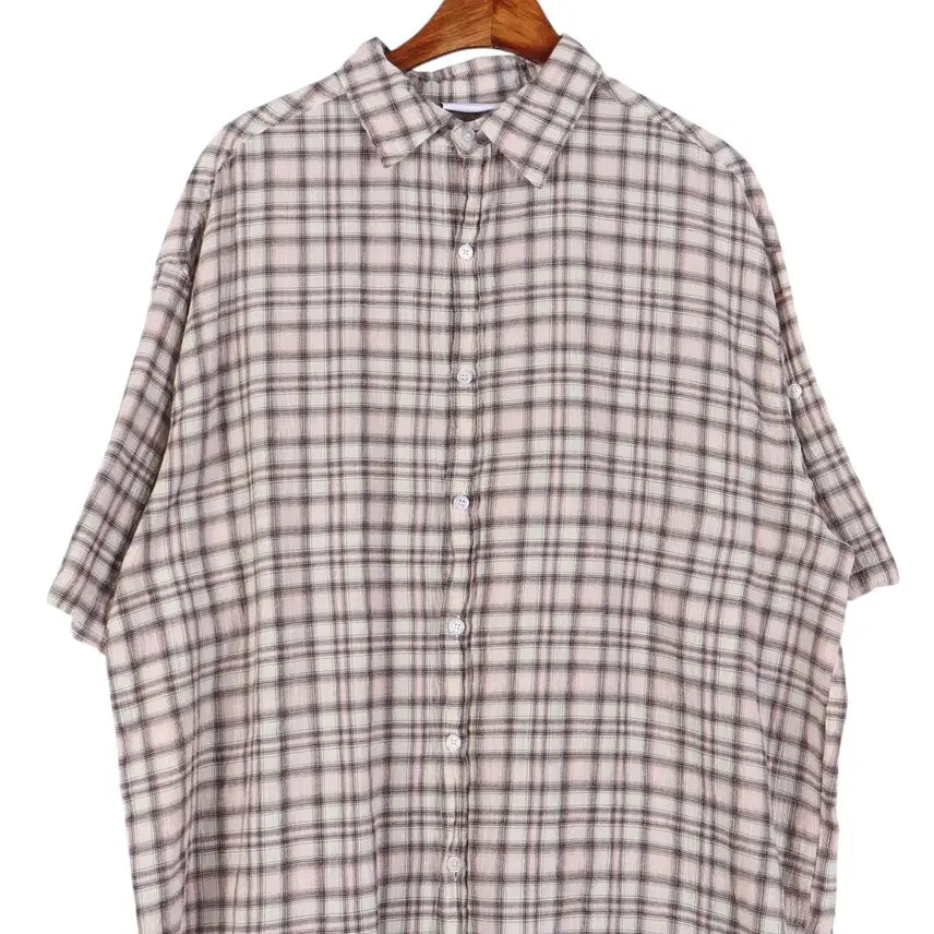 [BUNJANG] Good Life Works Checked Short Sleeve Check Shirt (L) / 굿라이프워크 GOOD LIFE WORKS 체크 반팔 셔츠 L / k45