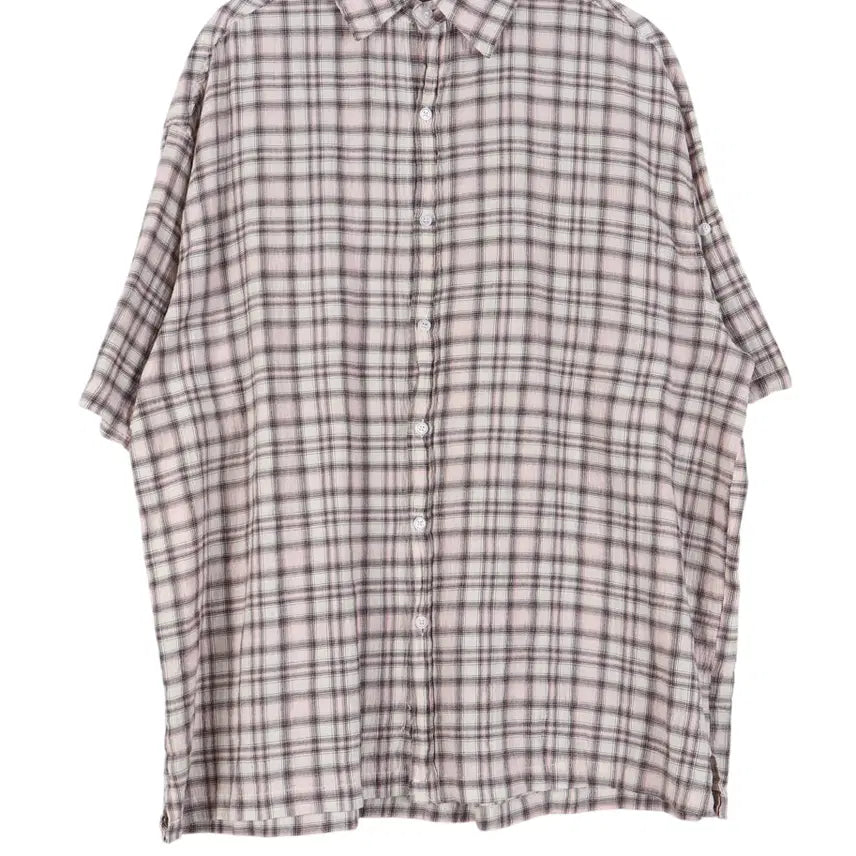 [BUNJANG] Good Life Works Checked Short Sleeve Check Shirt (L) / 굿라이프워크 GOOD LIFE WORKS 체크 반팔 셔츠 L / k45