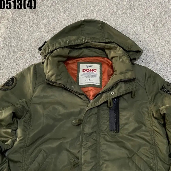 [BUNJANG] DOHC Hooded Padding Jumper Khaki L / DOHC 후드 패딩 점퍼 카키 L | 0513