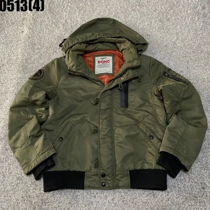 [BUNJANG] DOHC Hooded Padding Jumper Khaki L / DOHC 후드 패딩 점퍼 카키 L | 0513