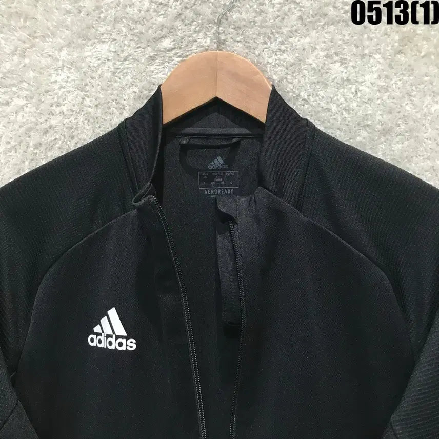 [BUNJANG] Adidas Black Three-Stripes Track Jacket L / 아디다스 블랙 삼선 트랙탑 자켓 L