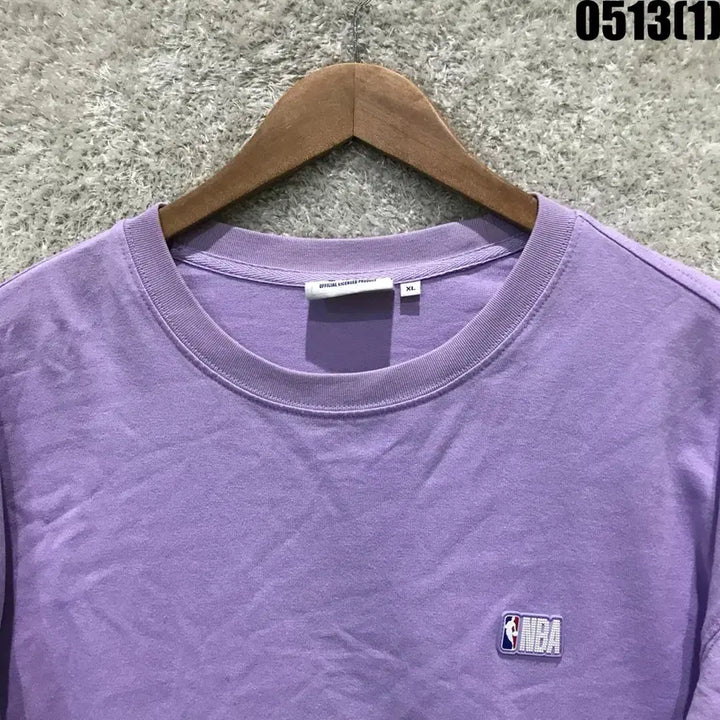 [BUNJANG] NBA Purple Long Sleeve T-Shirt XL / NBA 퍼플 긴팔 티셔츠 XL