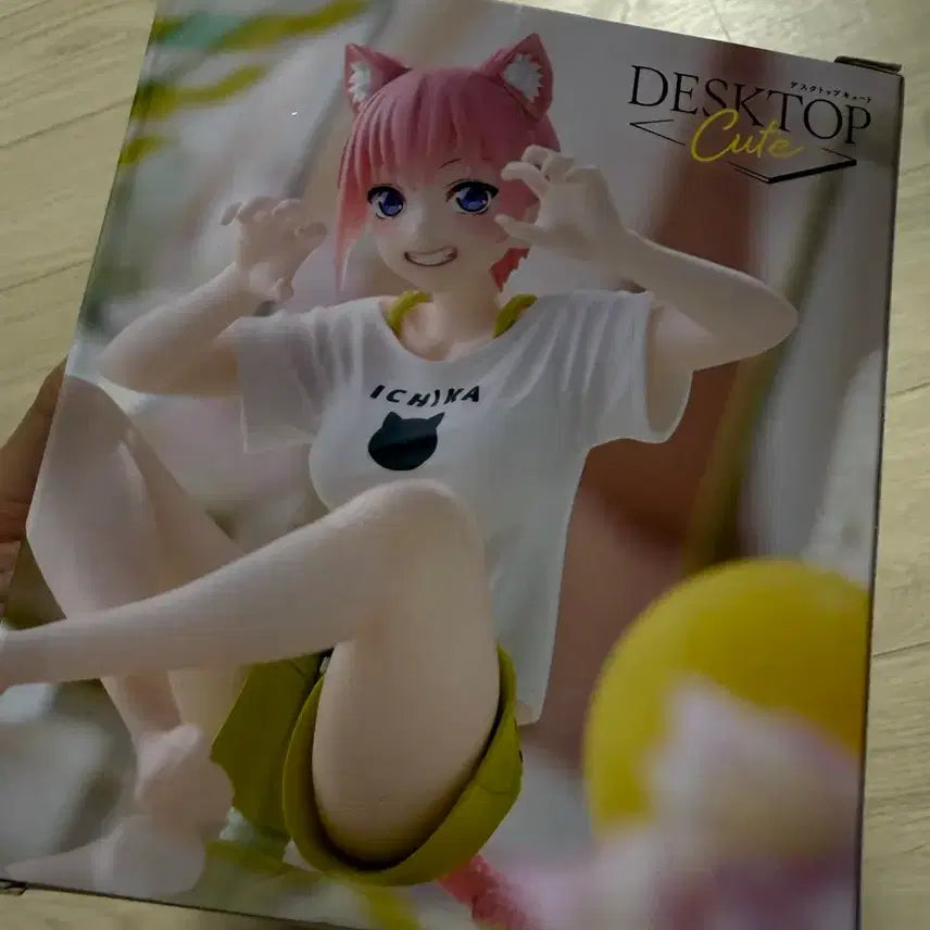 [BUNJANG] The Quintessential Quintuplets Nakano Ichika Figure (Cat Ears Ver.) - Sealed / 5등분의 신부 나카노 이치카 피규어 데스크탑 큐트 미개봉 고양이