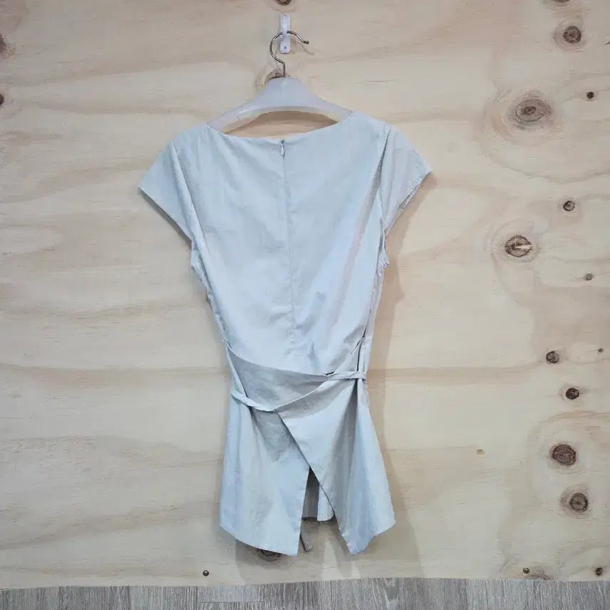 [BUNJANG] Beige Short Sleeve Blouse / 1144) 반팔 블라우스