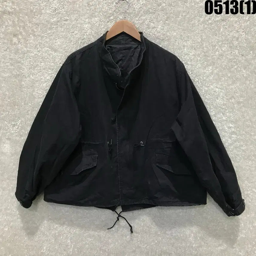 [BUNJANG] La Fiance Store Black Cotton Field Jacket XL / 라퍼지스토어 블랙 야상 스타일 면 자켓 XL