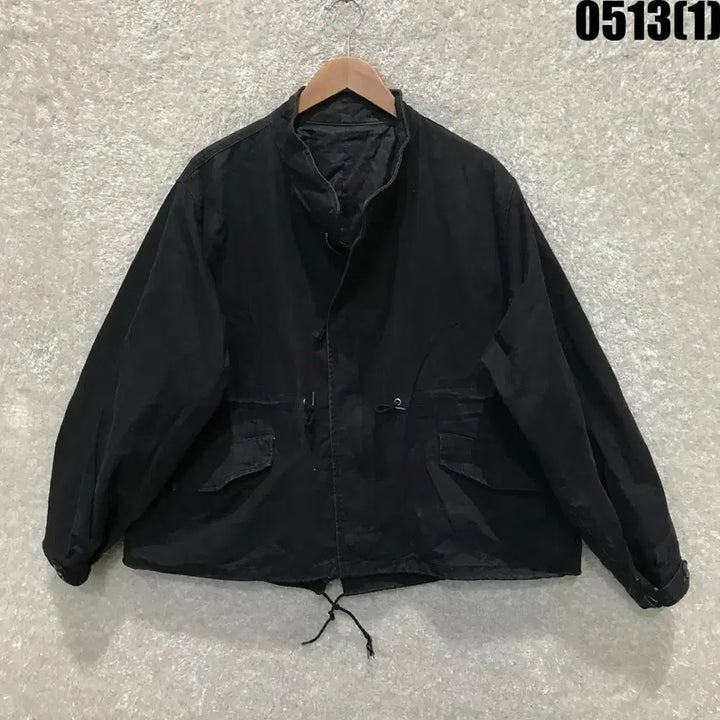 [BUNJANG] La Fiance Store Black Cotton Field Jacket XL / 라퍼지스토어 블랙 야상 스타일 면 자켓 XL