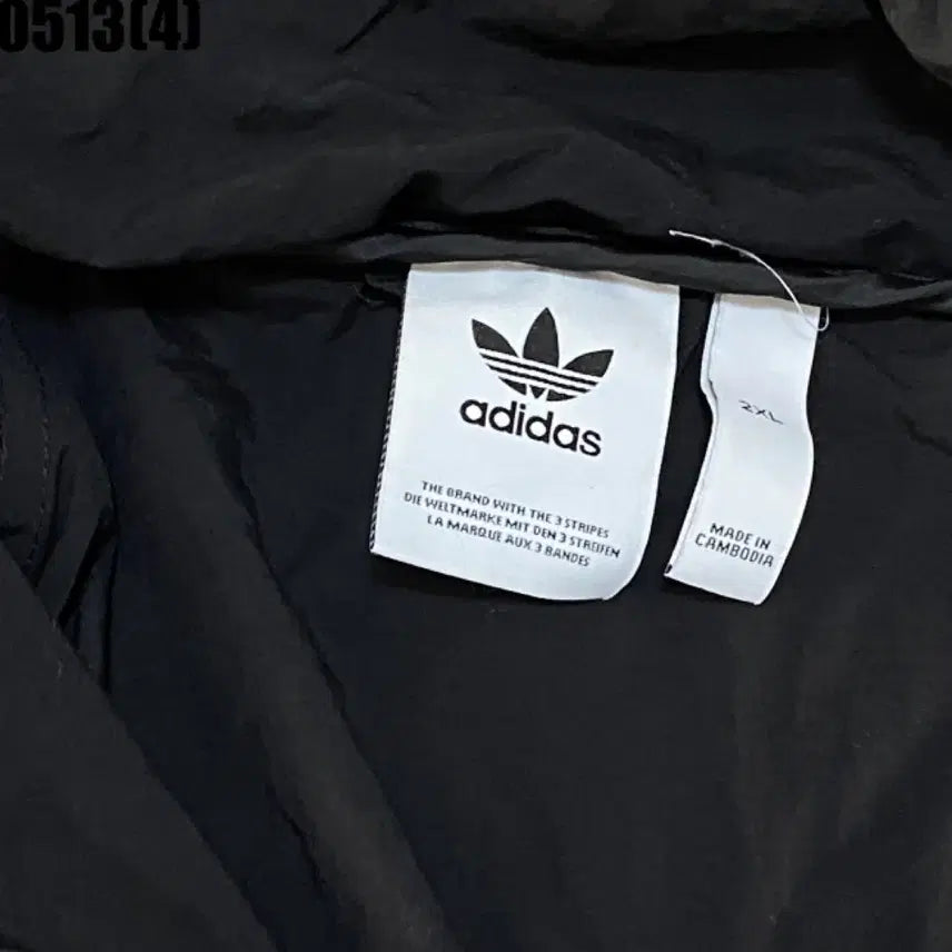 [SOLD OUT] 아디다스 삼선 후드 바람막이 블랙 2XL | 0513