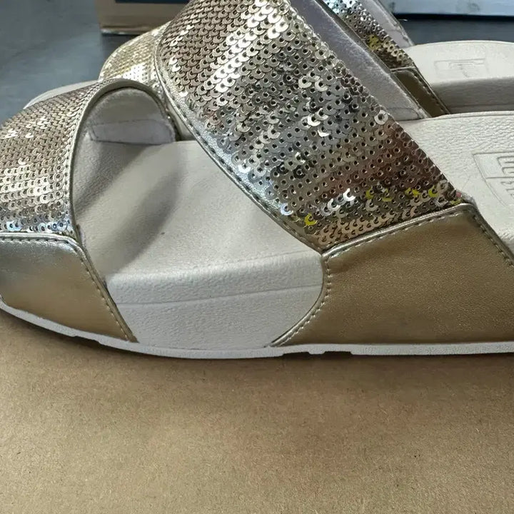 [BUNJANG] Fitflop Sequin Detail Sandals 230mm / 핏플랍 슬리퍼 230mm