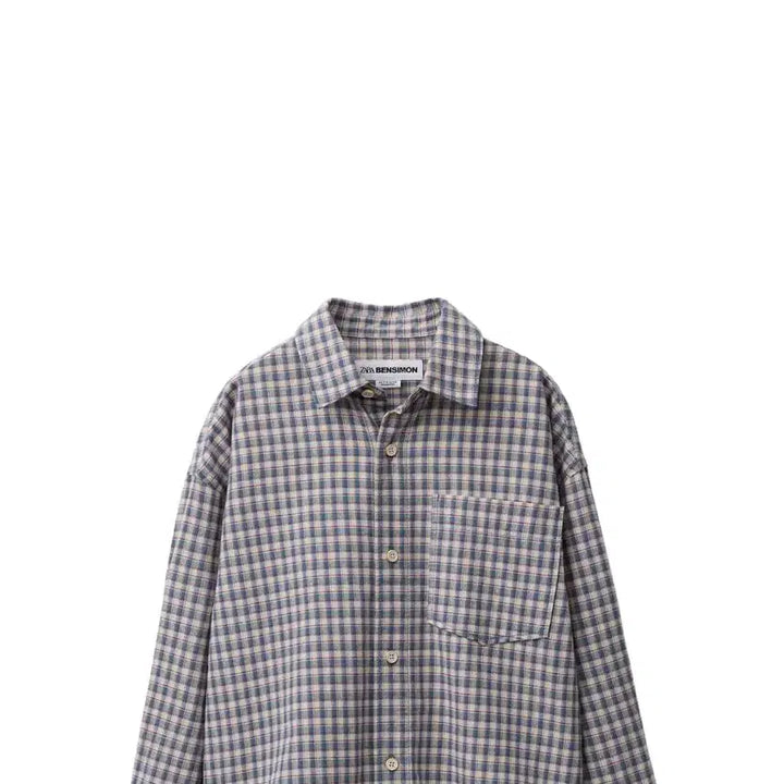 [BUNJANG] Zarakids x Bensimon Check Shirt (13-14) / (자라키즈) 벤시몽X자라 체크 셔츠(13-14)