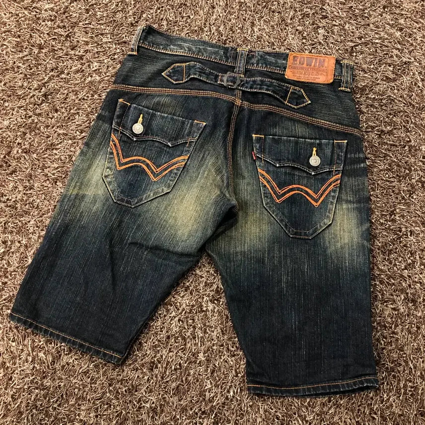 [BUNJANG] Edwin Washed Denim Shorts / 32 에드윈 신치백 워싱진 데님 반바지
