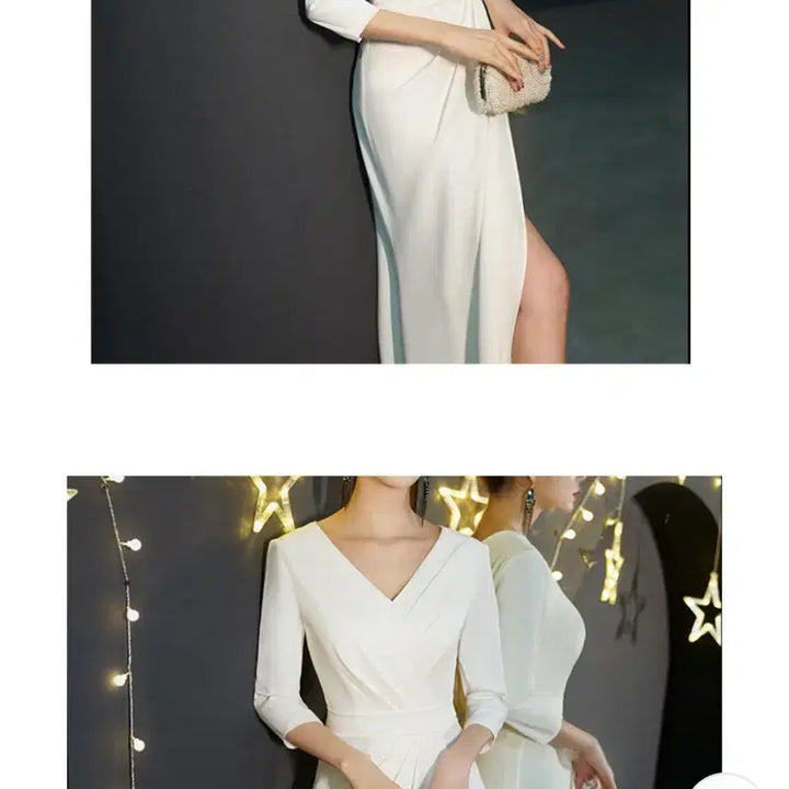 [BUNJANG] V-Neck Self-Wedding Dress / 셀프웨딩드레스