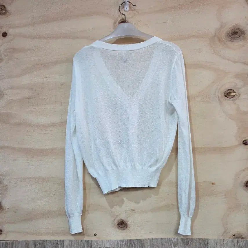 [BUNJANG] V-Neck Summer Cardigan - Ivory / 686) 브이넥 여름 가디건