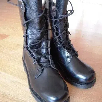 [BUNJANG] Military Combat Boots - Black Tactical Work Boots / 전투화 예비군화