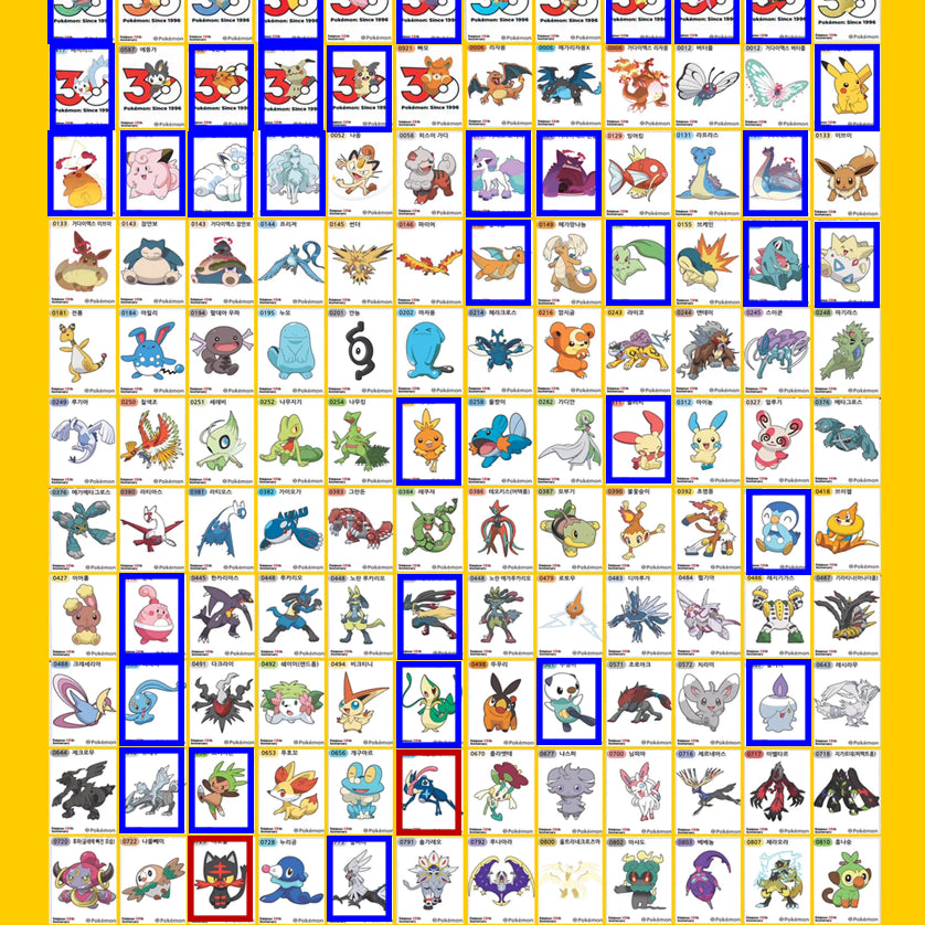 [BUNJANG] Pokemon 30th Anniversary Stickers / 5시즌 30주년 포켓몬 띠부씰 교환