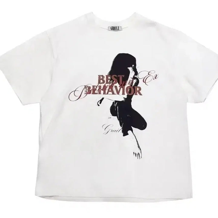 [BUNJANG] GRAILZ Best Behavior Oversized Printed T-Shirt Size 1 / GRAILZ 베스트 비헤이비어 오버핏 프린팅 반팔티 size1