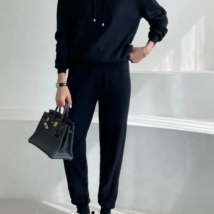 [BUNJANG] Premium Knit Hooded Jogger Set / [국내제작] 고퀄리티 니트 후드 조거 셋업/꾸안꾸 끝판왕 (재고정리/