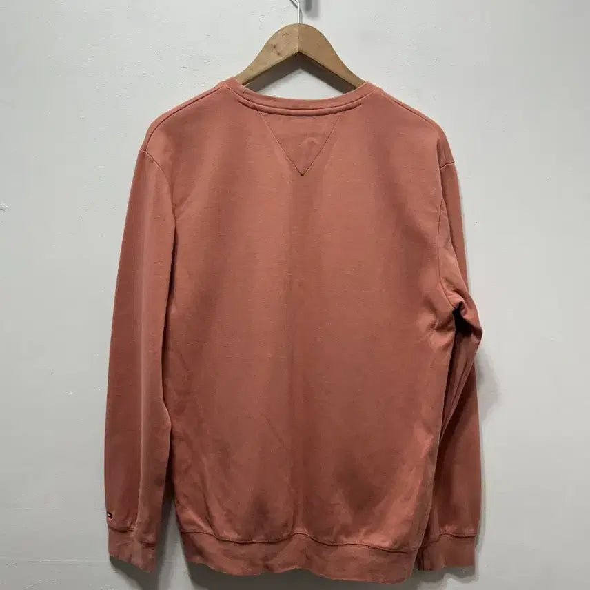 [BUNJANG] Tommy Hilfiger Heart Logo Sweatshirt Coral XL / 타미힐피거 하트 로고 맨투맨 코랄 XL