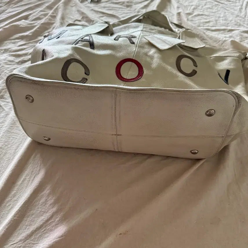 [BUNJANG] Marc Jacobs White Leather Hobo Bag / 마크제이콥스 화이트 레더 보부상백