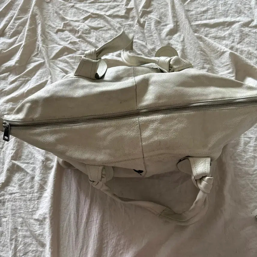 [BUNJANG] Marc Jacobs White Leather Hobo Bag / 마크제이콥스 화이트 레더 보부상백