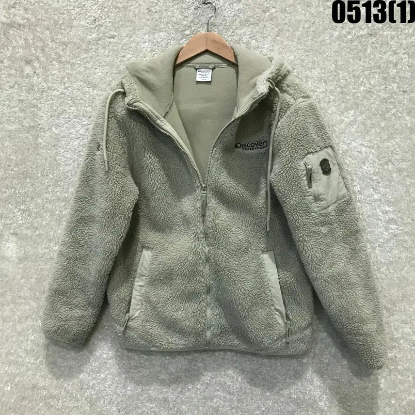 [BUNJANG] Discovery Expedition Fleece Jacket Ivory M / 디스커버리 후리스 플리스 자켓 아이보리 m