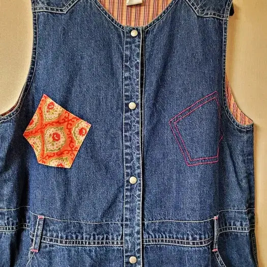 [BUNJANG] Oilily Frill Detail Denim Long Dress / 오일릴리 프릴장식 데님 롱원피스 폴1131