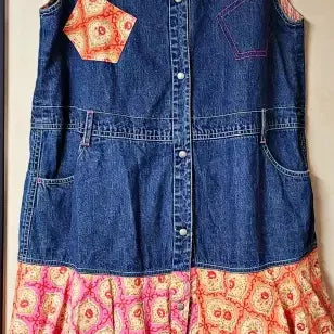 [BUNJANG] Oilily Frill Detail Denim Long Dress / 오일릴리 프릴장식 데님 롱원피스 폴1131