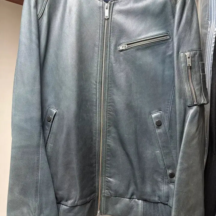 [BUNJANG] Beanpole Vintage Leather Jacket / 빈폴 빈티지 가죽자켓
