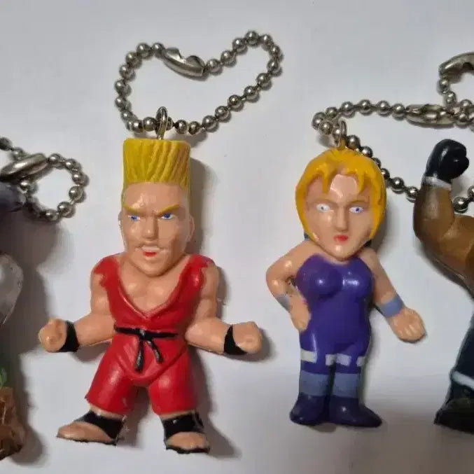 [BUNJANG] Tekken 2 Mini Figure Keychain Set / 10개)고전 철권2 미니 피규어 키링 셋트
