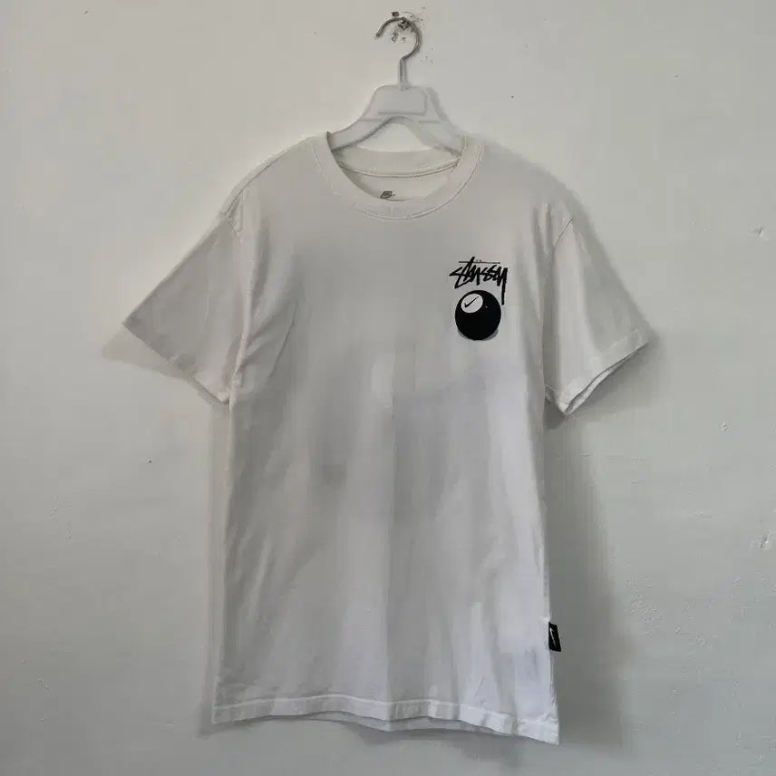 [BUNJANG] Stussy 8 Ball Short Sleeve T-Shirt White S / 스투시 8볼 반팔 티셔츠 화이트 S