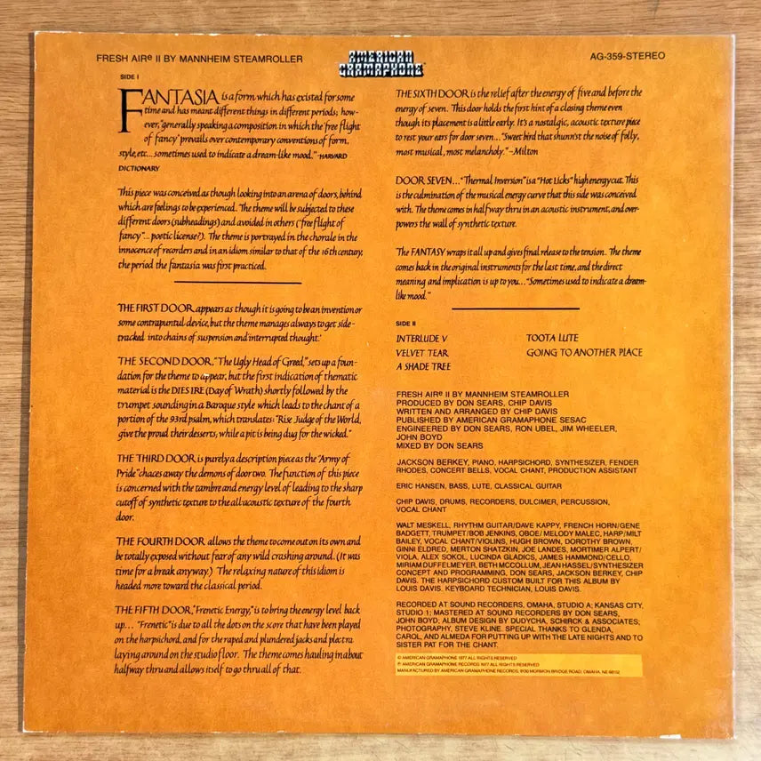 [BUNJANG] Fresh Air II US LP / 미국 LP) Fresh Air II