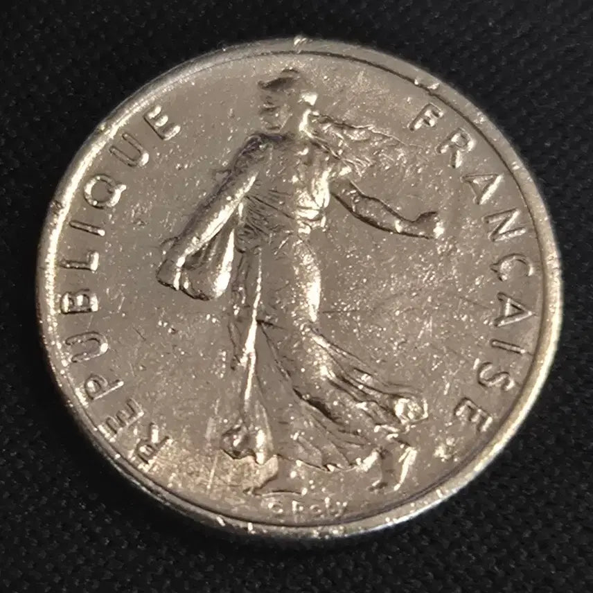 [BUNJANG] 1969 France 1/2 Franc Coin / 1969년 프랑스 1/2프랑 동전 [EP. 2784]
