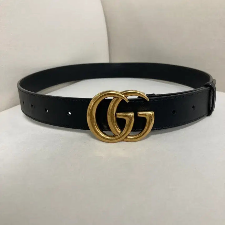 [BUNJANG] Gucci Marmont GG Black Belt 85 / 구찌 마몽 GG 블랙 벨트 85