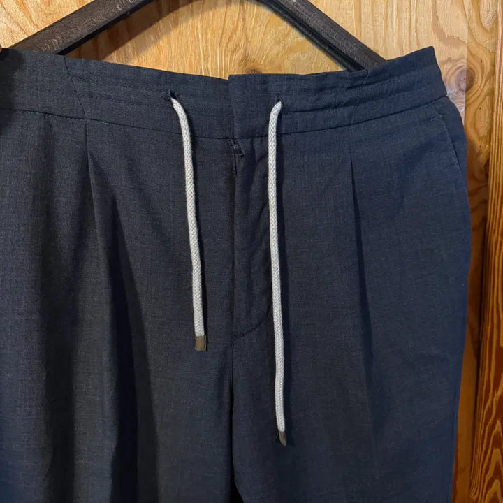 [BUNJANG] Brunello Cucinelli Drawstring Virgin Wool Trousers / 브루넬로 쿠치넬리 드로우 스트링 울 슬랙스