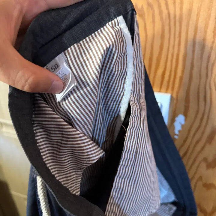 [BUNJANG] Brunello Cucinelli Drawstring Virgin Wool Trousers / 브루넬로 쿠치넬리 드로우 스트링 울 슬랙스